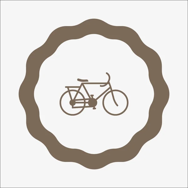 Ilustração Simples Vetor Ícone Bicicleta — Vetor de Stock