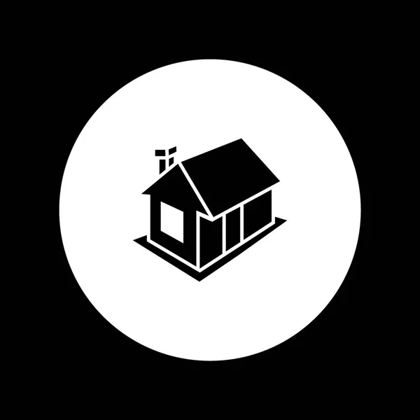 Casa Icono Plano Ilustración Vectorial — Vector de stock