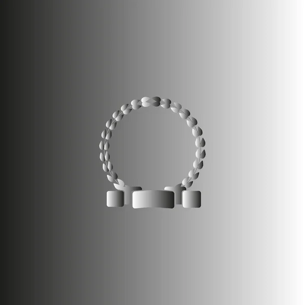 Trophée Icône Plate Illustration Vectorielle — Image vectorielle