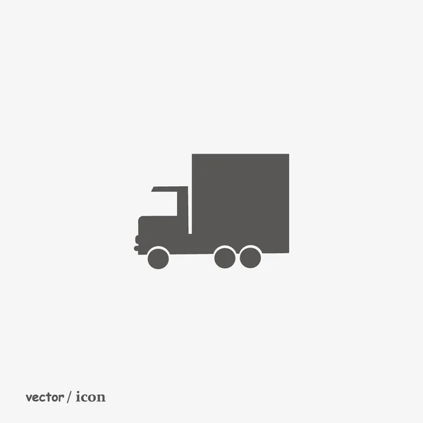 Enorme Entrega Camión Vector Ilustración — Archivo Imágenes Vectoriales