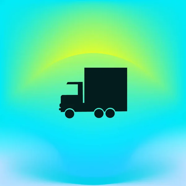 Illustration Vectorielle Camion Livraison Énorme — Image vectorielle