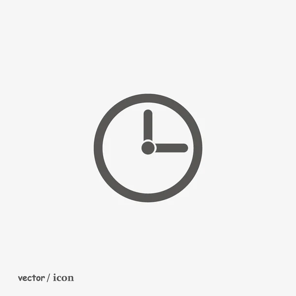 Relógio Vetor Ícone Web Minimalista — Vetor de Stock