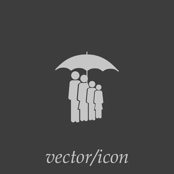 Группа Людей Стоящих Вместе Векторная Икона — стоковый вектор