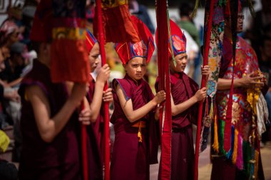 Ladakh 'taki Takthok Manastırı Festivali