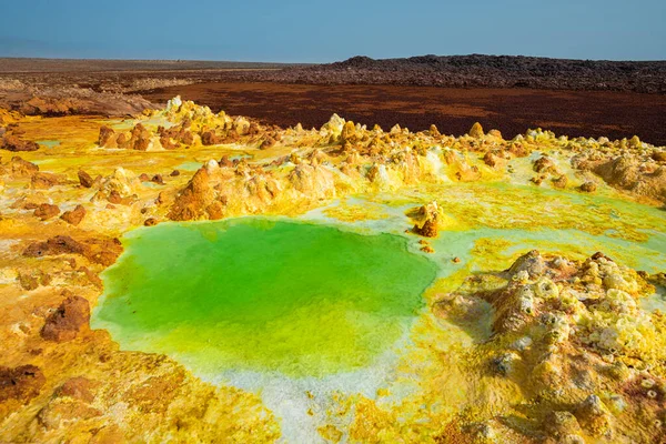 Dallol, depressão de Danakil, Etiópia — Fotografia de Stock