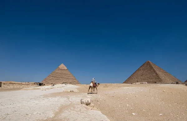 Giza piramisok, Egyiptom — Stock Fotó