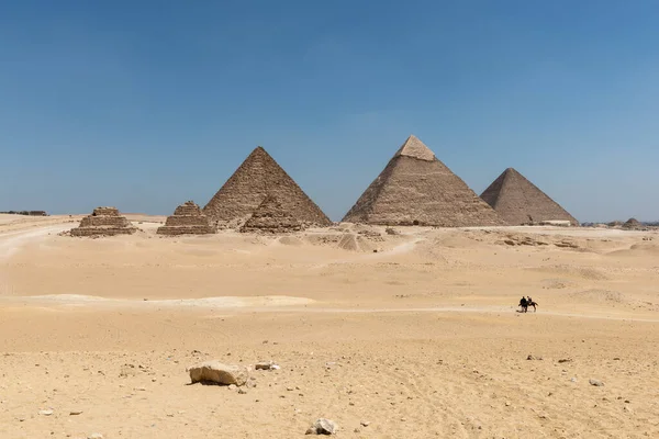 Giza piramisok, Egyiptom — Stock Fotó