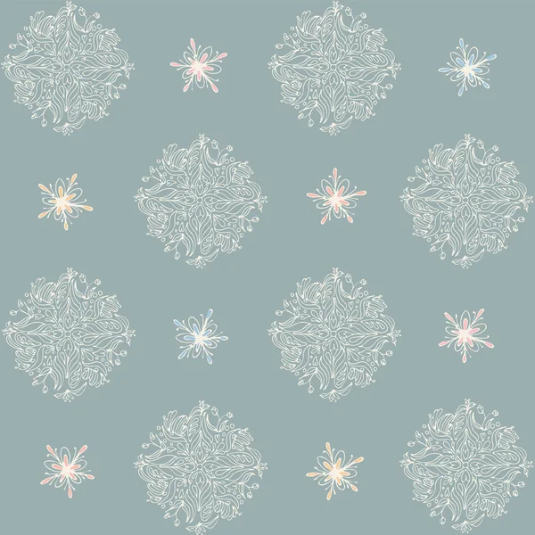 Sorunsuz vektör desen özellikleri renkli krem bir arka plan ile bitkisel motifler soyut. Kumaş, scrapbooking ve duvar kağıdı projeleri için ideal.