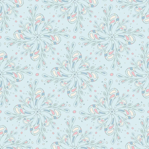 Sorunsuz vektör desen özellikleri açık mavi renkli çiçek motifleriyle soyut. Kumaş, scrapbooking ve duvar kağıdı projeleri için ideal.