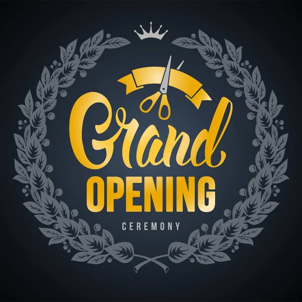 Aankondiging van Grand opening — Stockvector