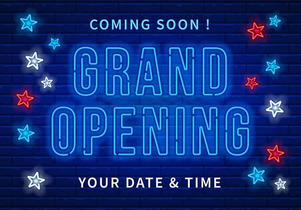 Aankondiging van Grand opening — Stockvector