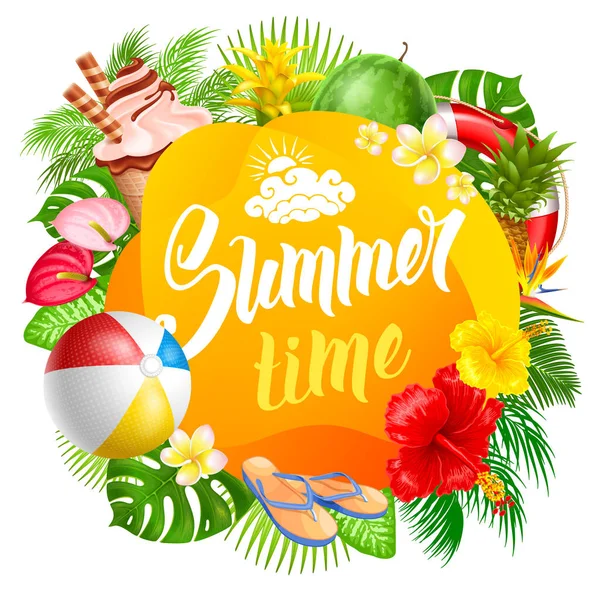 Summer Time — Stock Vector