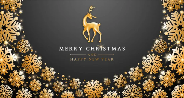 Świąteczne Boże Narodzenie i Nowy Rok kartka okolicznościowa — Wektor stockowy