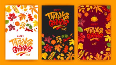 Şükran Günü arkaplanınız kutlu olsun. Sonbahar yapraklı planlar, el yazısı harfleri, yazı için yer. Satılık kutlama tasarımı, afiş, tebrik kartları, poster vesaire. Vektör. 