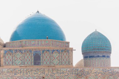 Khawaja Ahmed Yasawi Türbesi. Eski Cami Türkistan şehrine. UNESCO Dünya Mirası, Kazakistan'ın. Kubbe antik Türbesi.