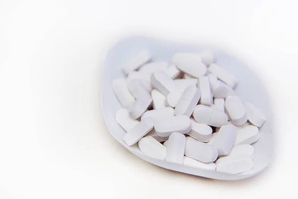 Ważenie Tabletki Kontroli Jakości Leków Produkcja Leków Tabletki Płycie — Zdjęcie stockowe