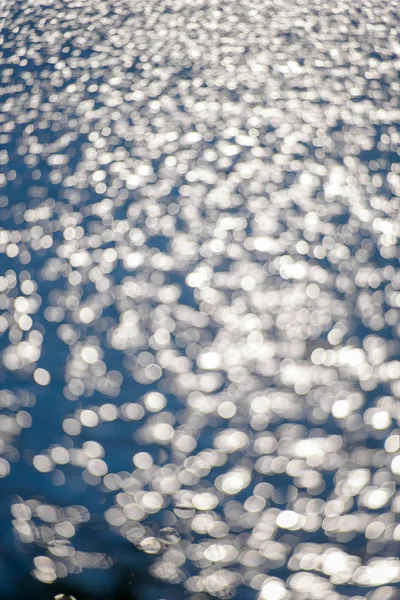 Ondas Água Brilho Luz Água Água Cinza Prata Azul Com — Fotografia de Stock