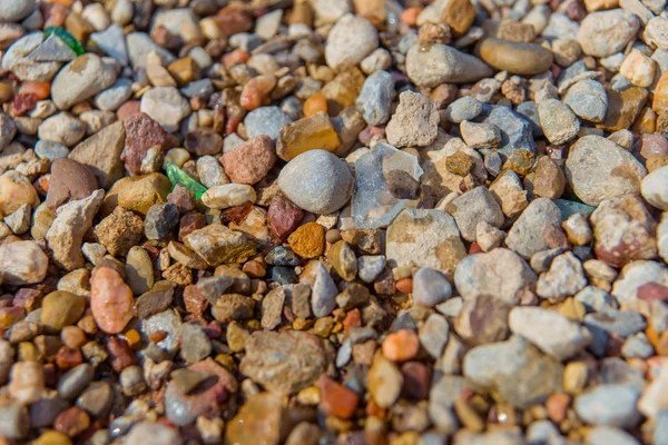 Kamyki Morze Szkła Brązowy Szary Morze Kamieni Wybrzeża Mokre Małe — Zdjęcie stockowe