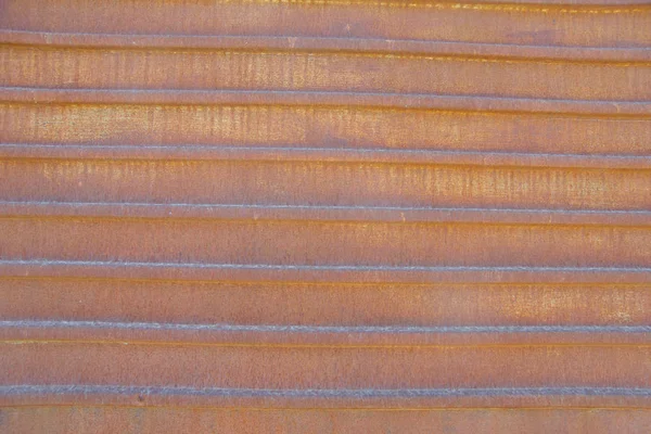 さびた鉄の質感 シートさびた鉄を壁紙します プロフィール シートは錆で覆われています 錆びた板金フェンス 鉄の酸化物 さびた金属製の壁 — ストック写真