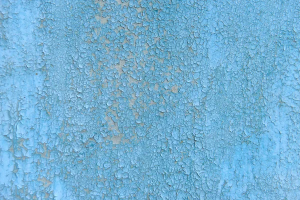 Consistenza Della Vernice Screpolata Muro Blu Verniciatura Secco Parete Dipinta — Foto Stock