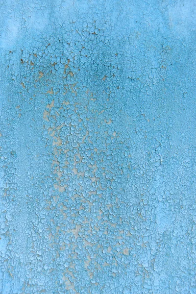 Texture Cracked Paint Wall Blue Crust Dry Paint Painted Wall — Stock Photo, Image