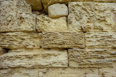 Şehir Chersonesos. Tarihi yerler. Bir antik kent kalıntıları. Unesco Dünya Mirası alanı. Yüksek yapılar taş. Taş duvarlar doku. Kuzey Karadeniz. Kırım'dinlenme. Turizm.