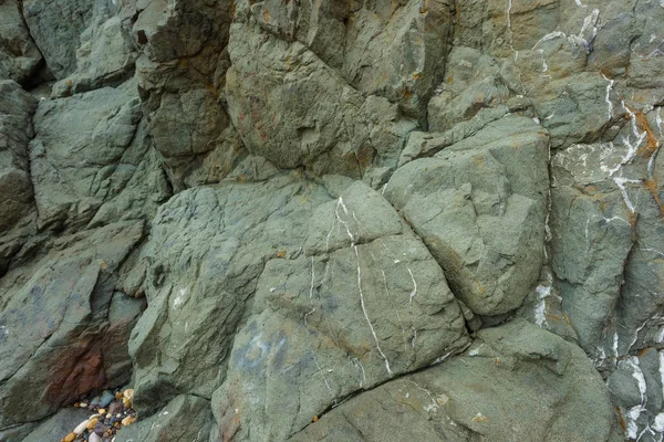 Orilla Rocosa Junto Mar Mar Negro Grandes Rocas Cantos Rodados — Foto de Stock