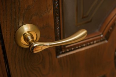 Ahşap kapı. Ahşap oyma. Vitray desenleri ile. Metal kapı kolu. Anti-hırsız zırhlı kapı. Metal iç kapılar. Kapı tasarımı.