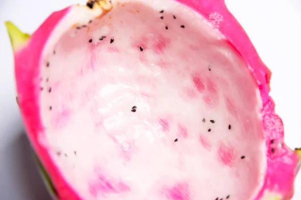 Fruta Exótica Fruta Del Dragón Pitaya Roja Pulpa Pitahaya Con — Foto de Stock