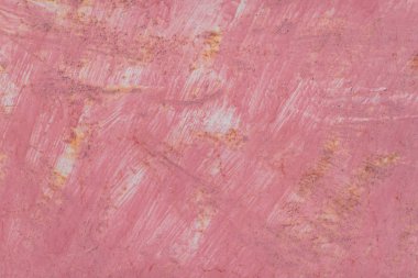 Paslı metal doku. Metal korozyon. Yüzeyin boya ile boyanmıştır. Metal zarar. Pas.