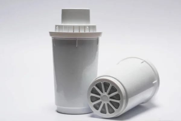 Water Filter Vervangende Cartridge Voor Filter Kruik Water Zuivering Apparaat — Stockfoto