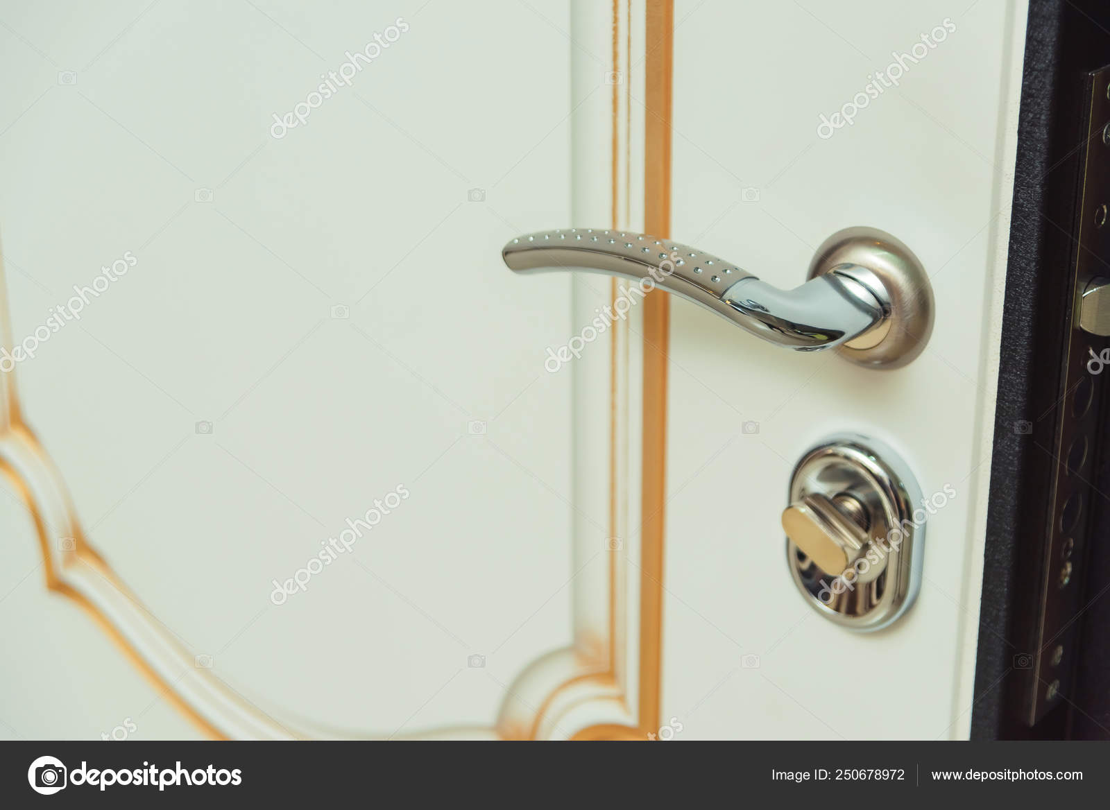 Door Knob Classic Design Interior Door Door Lock White Door
