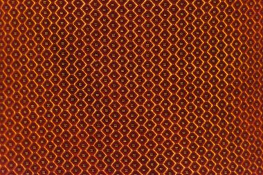 Plastik kabartma yüzey dokusu. Dekoratif kaplama üzerinde yuvarlak girinti. Plastik dekoratif kaplama malzemesi.