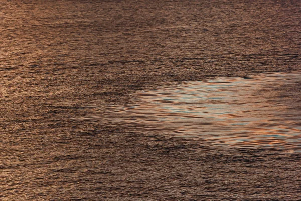 Mar Negro Pôr Sol Refletido Superfície Água Ondas Mar Textura — Fotografia de Stock