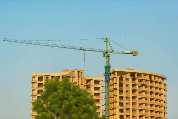 Construction Multi Storey Buildings Batumi Construction Cranes Background Buildings Rest — Stock Photo, Image