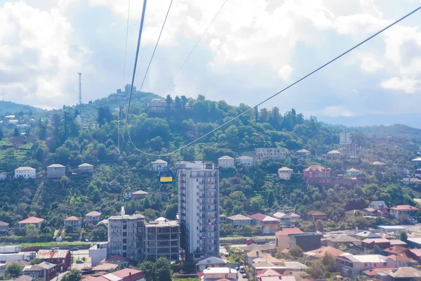 Teleférico Argo Batumi Vista Panorâmica Cidade Partir Cabana Descanse Geórgia — Fotografia de Stock