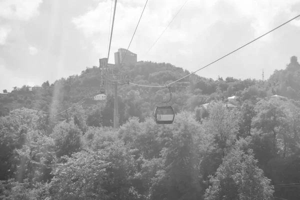 Kabelbaan Argo Batumi Panoramisch Uitzicht Het Huis Vanuit Cabine Rust — Stockfoto