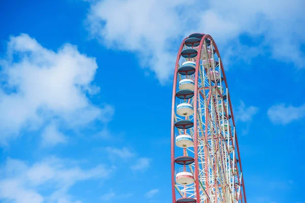 Riesenrad Gegen Einen Bewölkten Himmel Spaziergang Entlang Der Promenade Batumi — Stockfoto