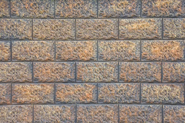 Pedra Decorativa Artificial Edifício Decoração Casa Pedra Decorativa Marrom Textura — Fotografia de Stock