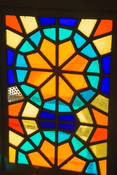 Kaleidoskop Haus Tiflis Mehrfarbige Glasmalerei Das Innere Des Alten Hauses — Stockfoto