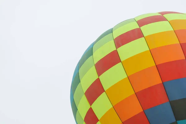 Wielokolorowy Balon Gorącym Powietrzu Niebieskim Tle Nieba Balony Gorącym Powietrzu — Zdjęcie stockowe