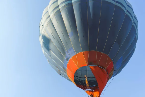 Brûleur Avec Feu Montgolfière Multicolore Les Montgolfières Montgolfière Festival Ballon — Photo