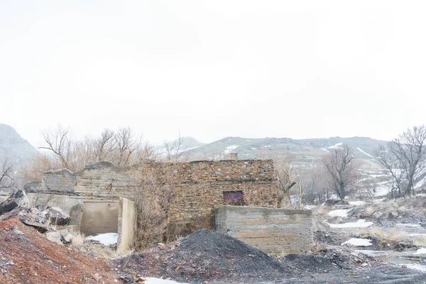Villaggio Bayzhansay Nella Regione Del Turkestan Del Kazakistan Villaggio Minerario — Foto Stock