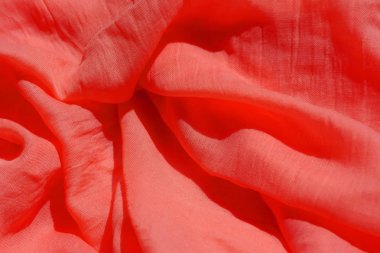 Pembe kumaş dokusu. Pembe soyut arka plan. Açık pembe kumaş closeup.