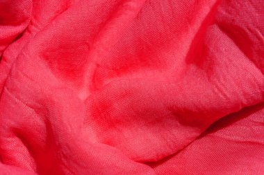 Pembe kumaş dokusu. Pembe soyut arka plan. Açık pembe kumaş closeup.