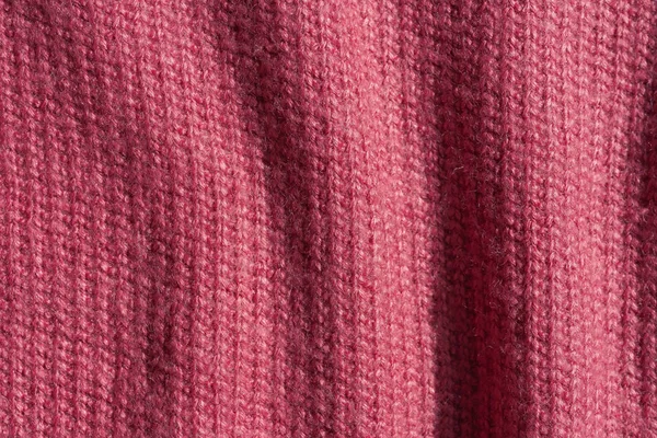 Textura Tejido Punto Rosa Fondo Abstracto Rosa Tela Invierno Gruesa —  Fotos de Stock