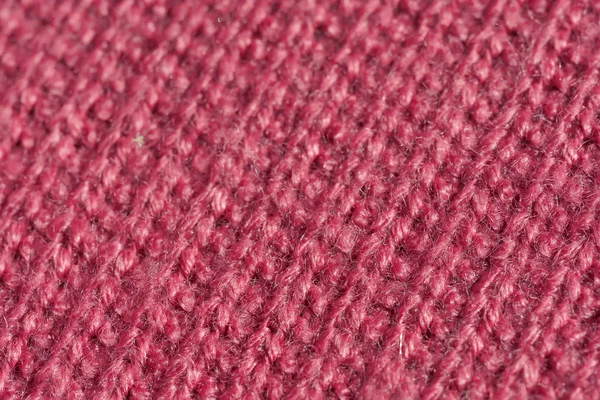 Textura Tecido Rosa Malha Fundo Abstrato Rosa Tecido Inverno Grosso — Fotografia de Stock