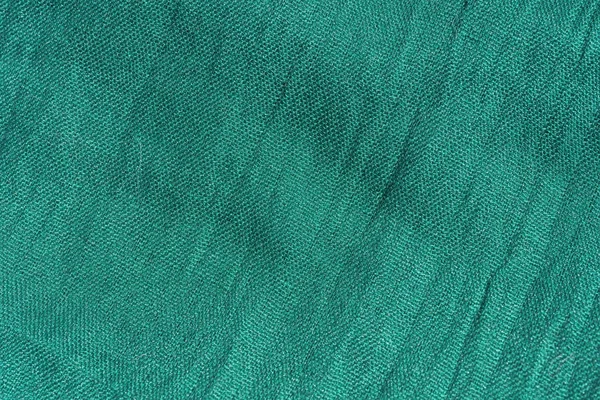 Textur Aus Meergrünem Stoff Smaragd Abstrakten Hintergrund Nahaufnahme Aus Grünem — Stockfoto