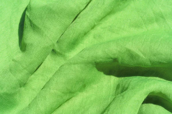 Textura Tecido Verde Claro Luz Verde Fundo Abstrato Fecho Tecido — Fotografia de Stock