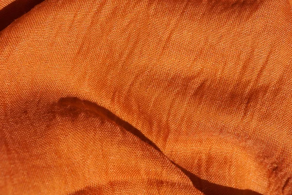 Текстура Апельсинової Тканини Текстура Світло Коричневого Текстильного Матеріалу Каштанові Шарф — стокове фото